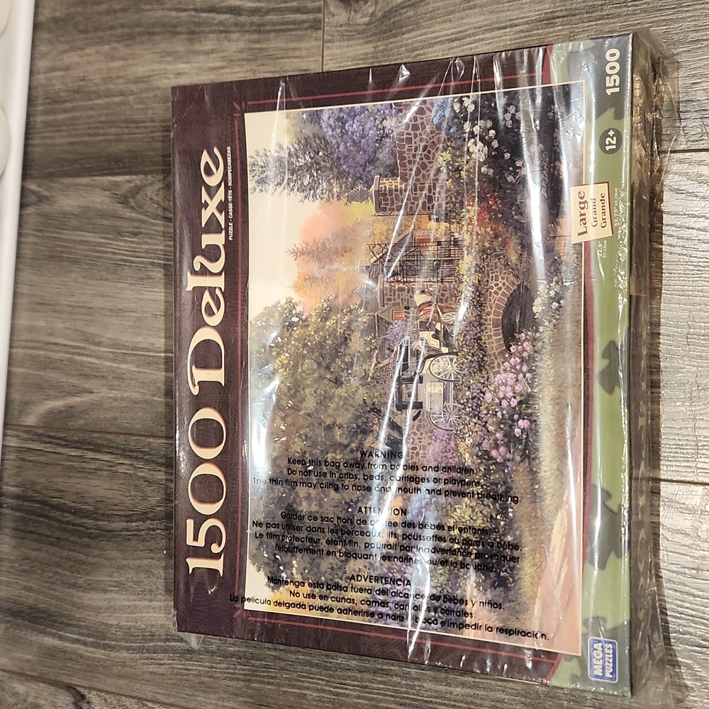 NWT Mega Puzzle 1500 Deluxe Gatekeepers Cottage Lg. 1500 pc Puzzle for ages 12+